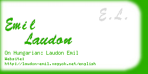 emil laudon business card